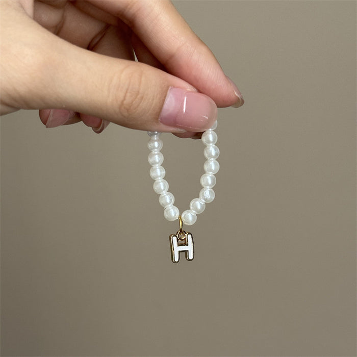 Wholesale Mini blind box pendant letter pearl necklace accessories doll clothes