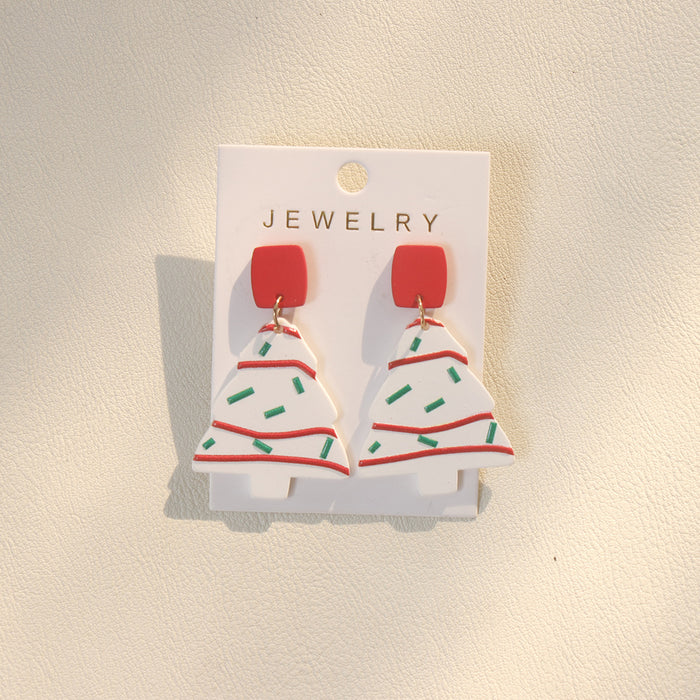 Wholesale Cute Christmas Acrylic Drop Earrings