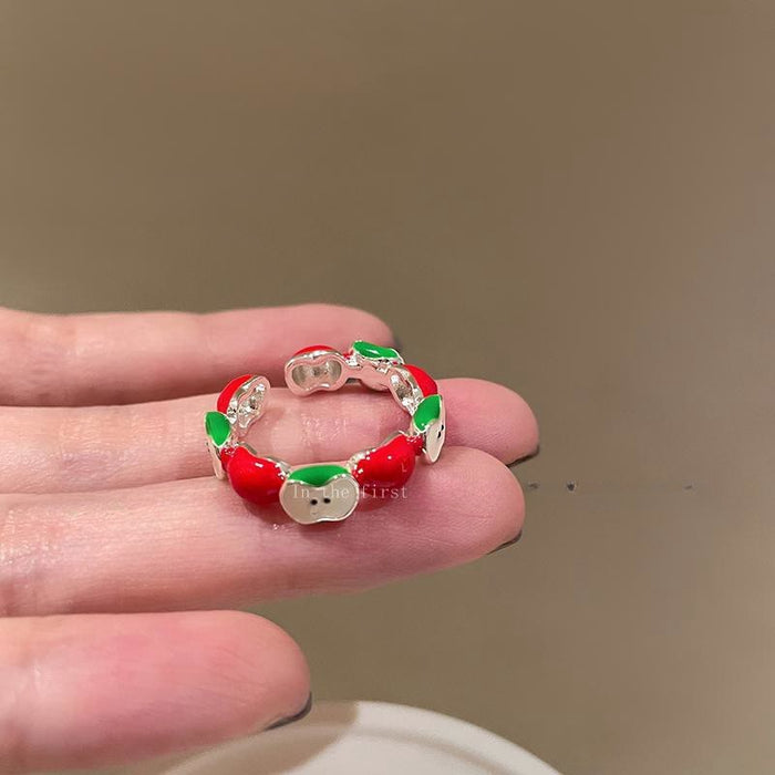 Wholesale Pearl ring, women's autumn and winter cute cartoon high-end feeling, index finger ring, children's fun ring
