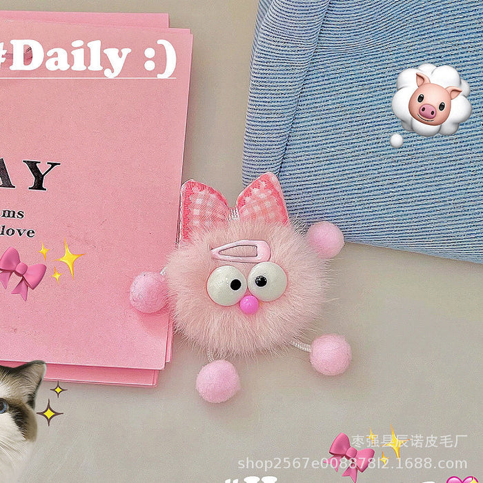 Wholesale New Butterfly Knot Keychain Pendant Plush Doll Bag Pendant