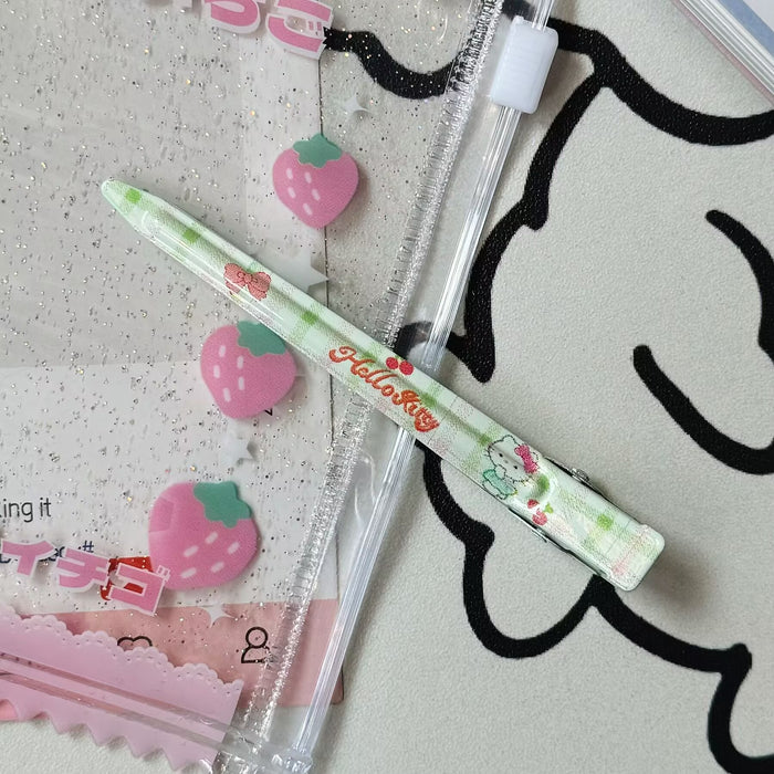 Wholesale Sweet Style Printed Plaid Cat Metal Long Hairpin Cute Girl Girl' s Duckbill Hairpin Hair Accessories