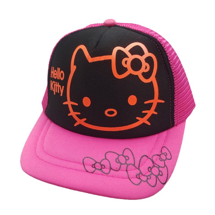 Wholesale Children's internet hat, cute cartoon cat print baseball cap, children's duckbill cap, sun hat