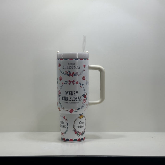 Wholesale 304 Stainless Steel Glow in the Dark 40oz Insulated Tumbler with Handle MOQ≥2