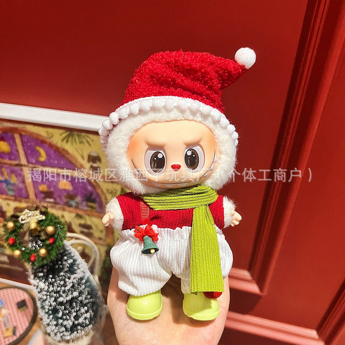Wholesale Plush doll sweater with pendant and Christmas doll clothes