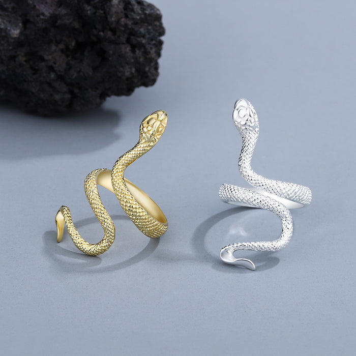 Wholesale New Exaggerated Serpentine Ring Retro Fashion Personalized Serpentine Ring