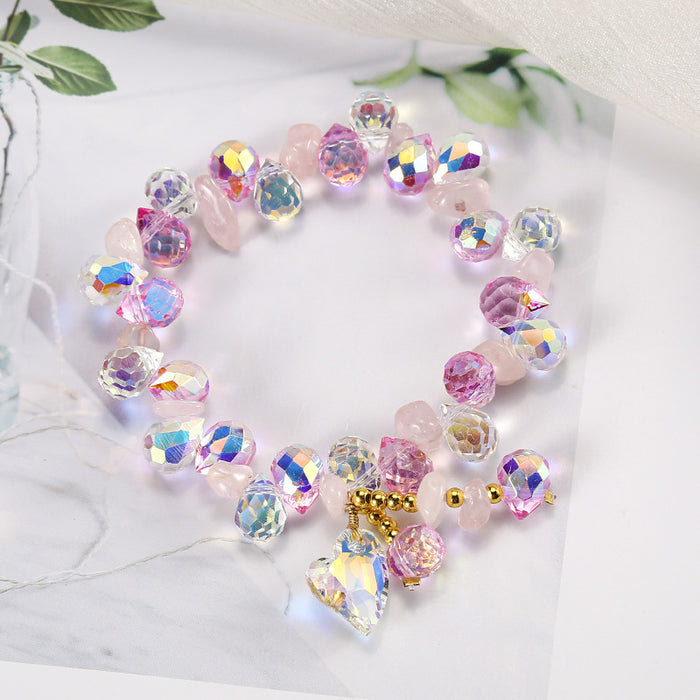 Wholesale Minimalist Heart Crystal Bracelet Jewelry Gift Boutique