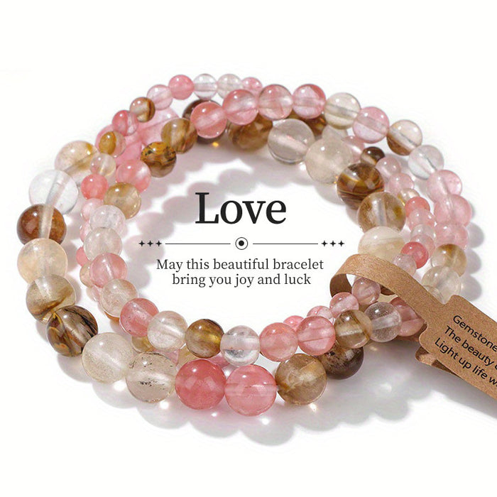 Wholesale Agate Turquoise Beaded Bracelet Retro Colorful Stone Bracelet Jewelry