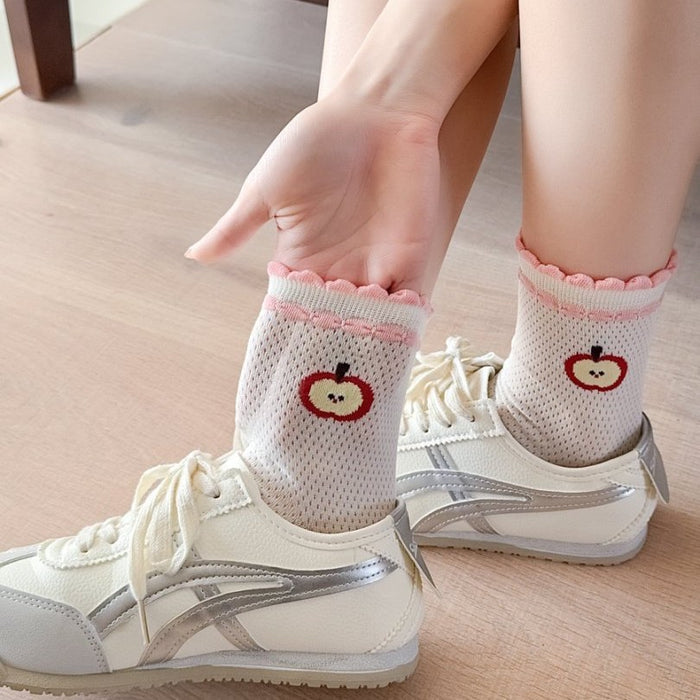 Wholesale Mesh socks, mouth tube socks, mesh eyes, wave points, pile socks