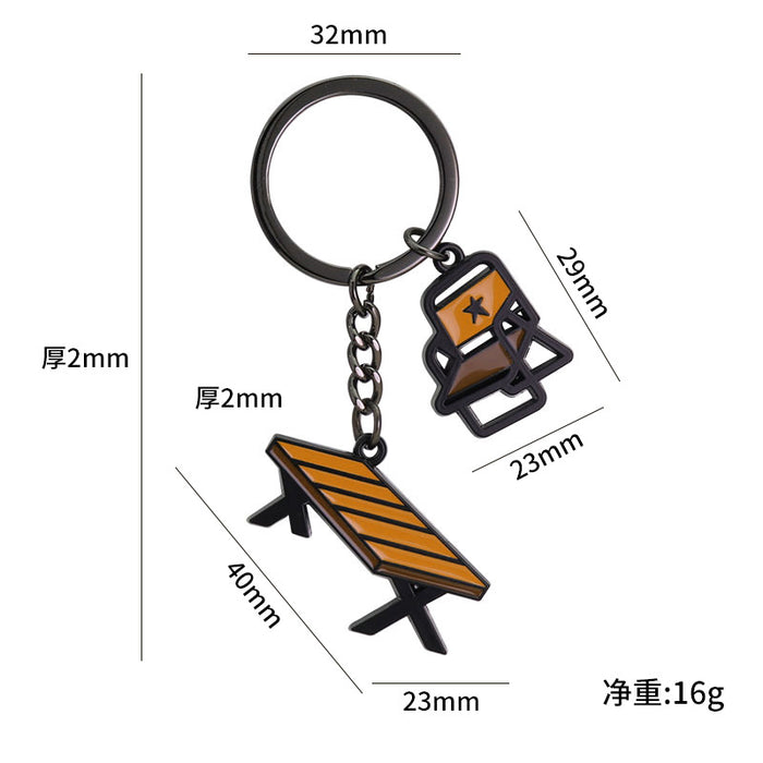 Wholesale Camping Equipment Metal Small Pendant  Keychain