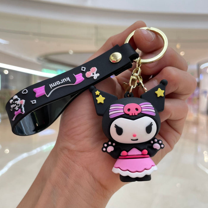 Wholesale Cute cartoon keychain creative couple bag pendant, car keychain pendant, small gift