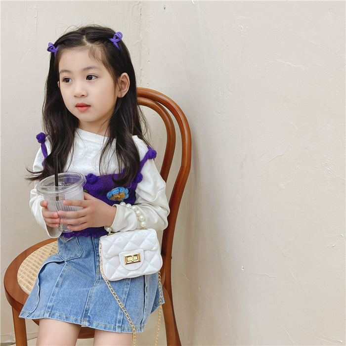 Wholesale Jelly bag, hand-held mini bag, children's cute little shoulder bag
