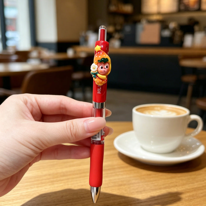 Wholesale Plastic Retractable Gel Pen with Star Pattern for Teachers and Students