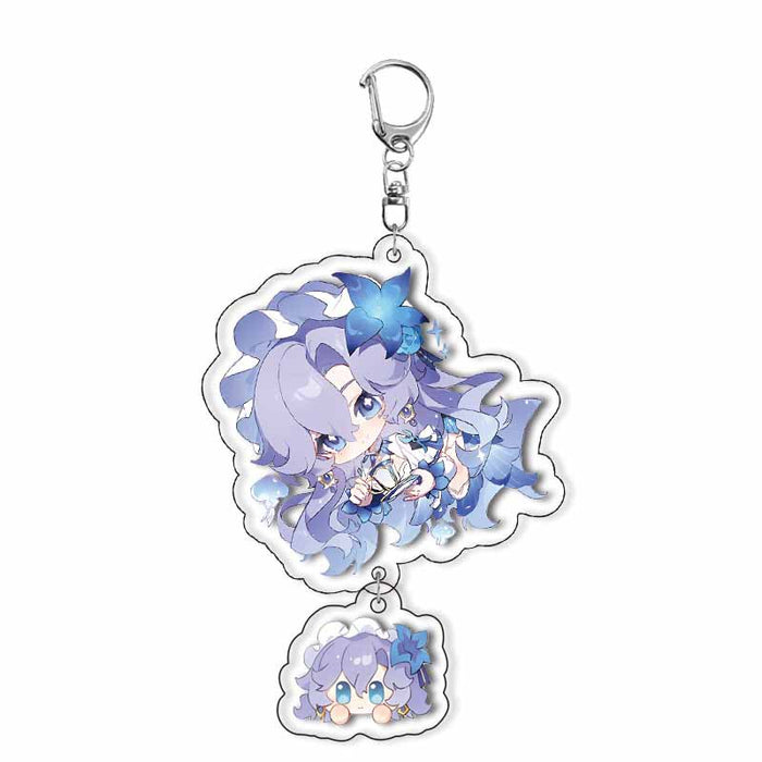 Wholesale Layered Acrylic Keychain Anime Merchandise Backpack Charm