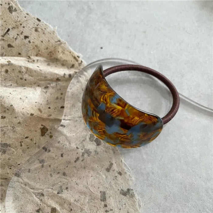 Wholesale Exquisite circular elastic band tied hair bun head semi tied hair, simple ponytail hair rope headband accessory