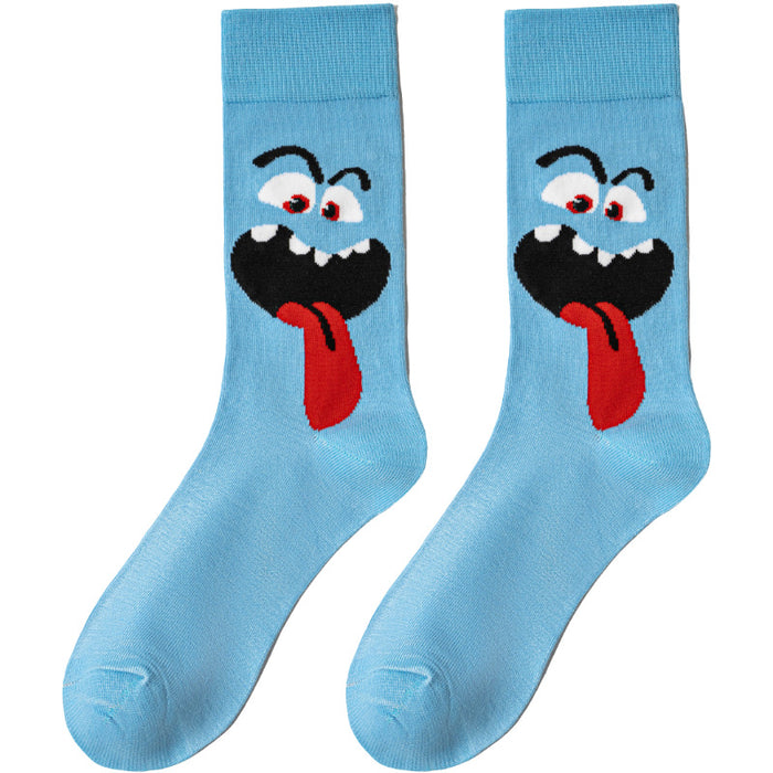 Wholesale Cartoon socks,  mid-calf anime socks,  casual versatile