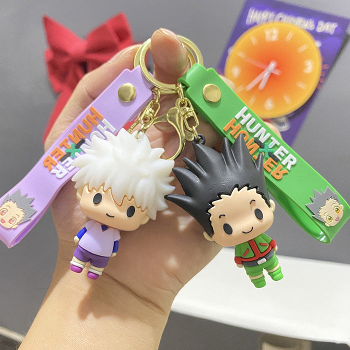 Wholesale Cute PVC cartoon 3D figurine keychains