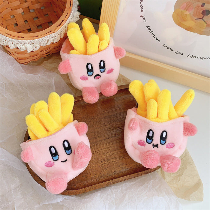 Wholesale Fries Hamburger Plush Doll Pendant Girl's Heart Doll Bag Pendant