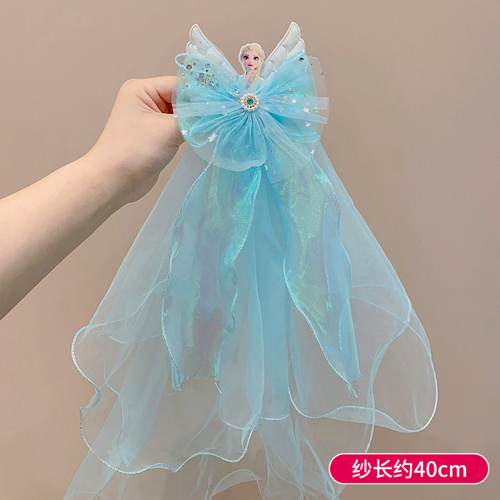 Wholesale Pawl Veil Snow Princess Crown Headwear Hairpin Baby Flower Hair Accessories Hairpin