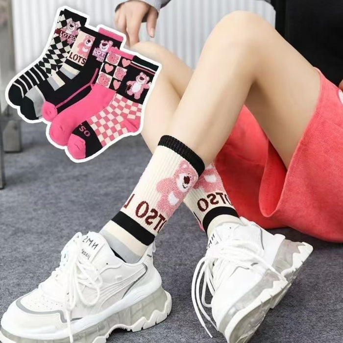 Wholesale Socks children's new long stockings, internet famous personality, wearing long stockings outside, student cotton socks, cute
