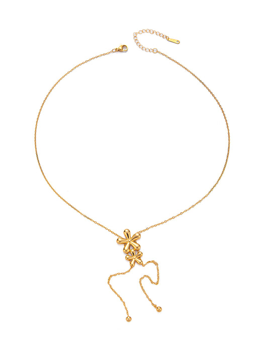 Wholesale Fade-Resistant Sweater Chain — Niche,  Light Luxury  and Sophisticated Titanium Steel Necklace