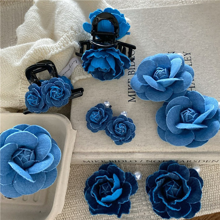 Wholesale Fabric flower hair clip, fashionable and versatile hair accessory