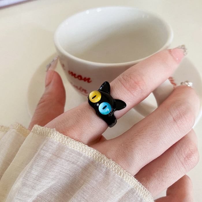 Wholesale Funny ring, niche design, cartoon personality