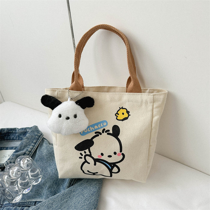 Wholesale Canvas bag for commuting, hand-held bento bag, niche design, casual tote bag