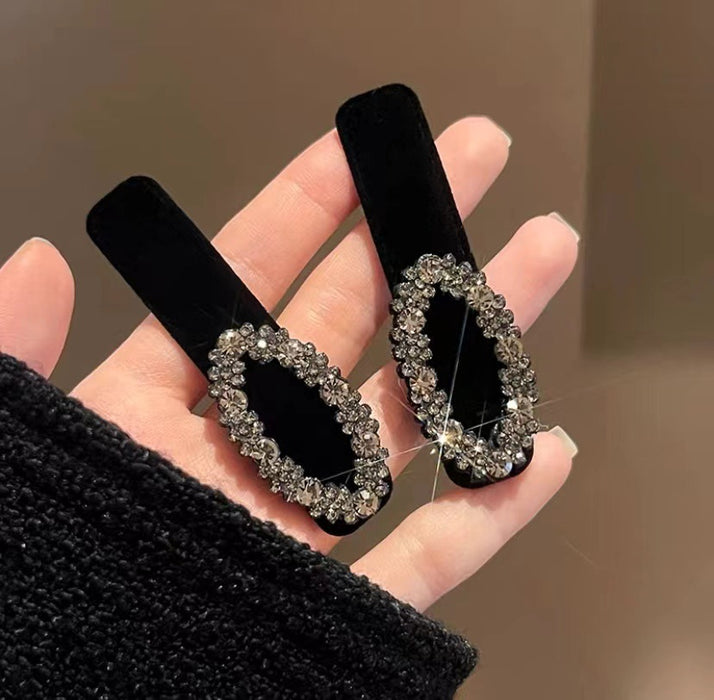 Wholesale Flocking Hairpin Clip Front Side Bangs Advanced Sense Hairpin Headwear