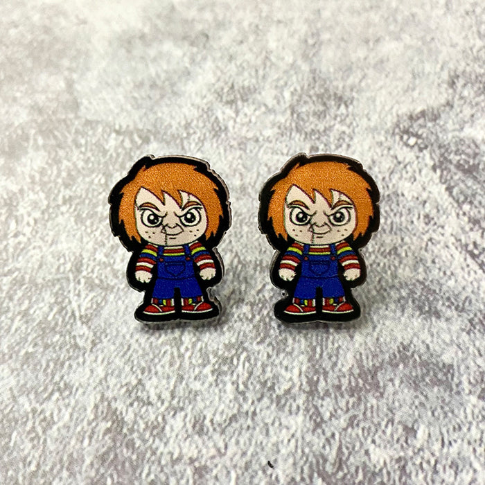 Wholesale  acrylic earrings horror movie characters holiday gift earrings