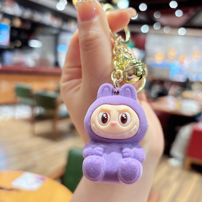 Wholesale Cute Plush Sheep Keychain Bag Small Pendant Plush Cute Grain Car Hanging Decoration Grab Machine Small Accessories