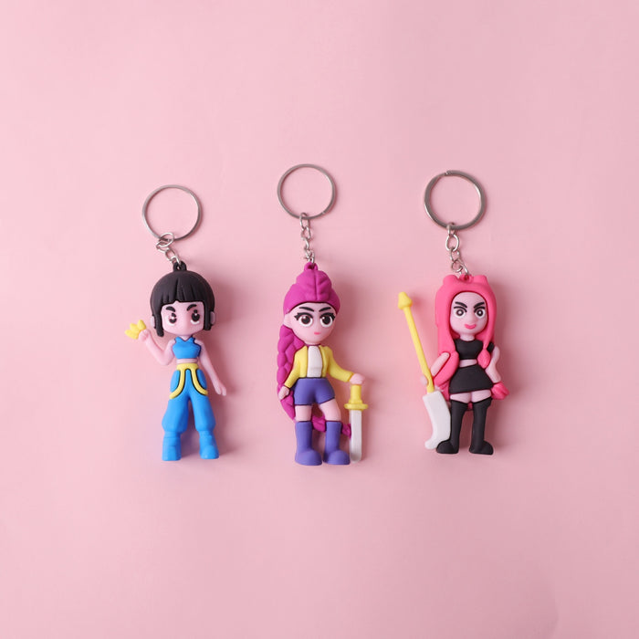 Wholesale K-POP keychain PVC soft plastic doll anime pendant