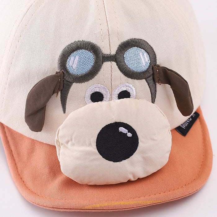 Wholesale Cartoon flying puppy children' s soft-brimmed hat spring and autumn cloth baby cap