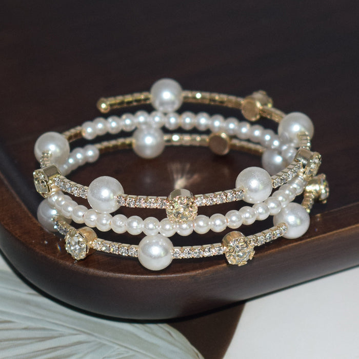 Wholesale Diamond Pearl Bracelet