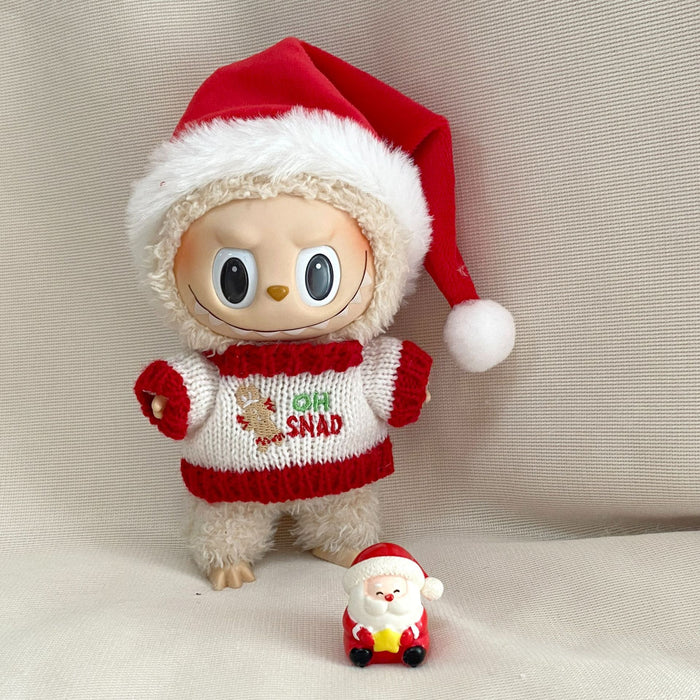 Wholesale pendant baby three-year-old little rabbit wearing a Christmas sweater Christmas doll coat