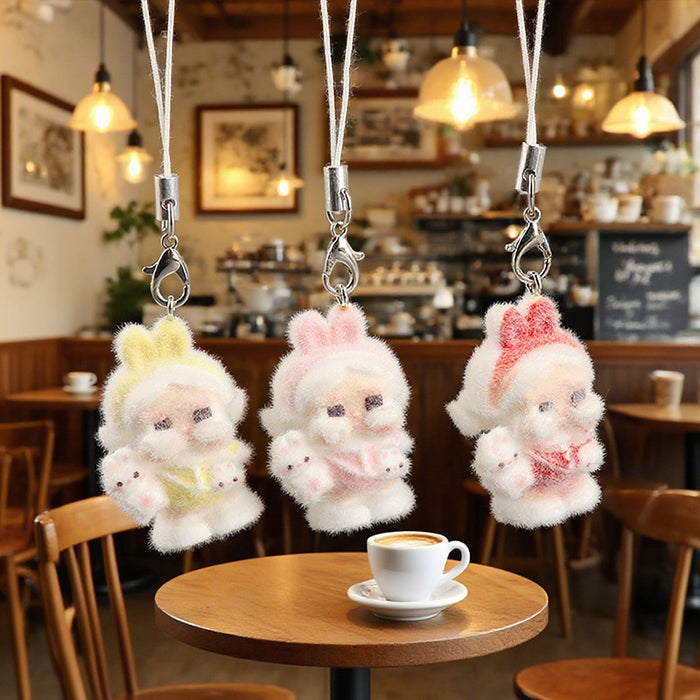 Wholesale Creative Velvet Keychain Cute Cartoon Doll Phone Strap