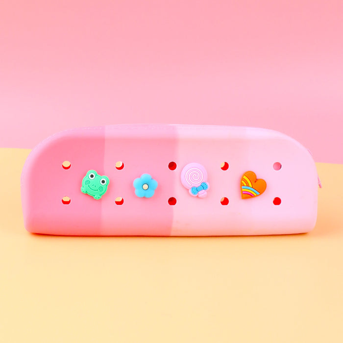 Wholesale 10PCS DIY Silicone Hole Pencil Case JDC-PC-GangDa001