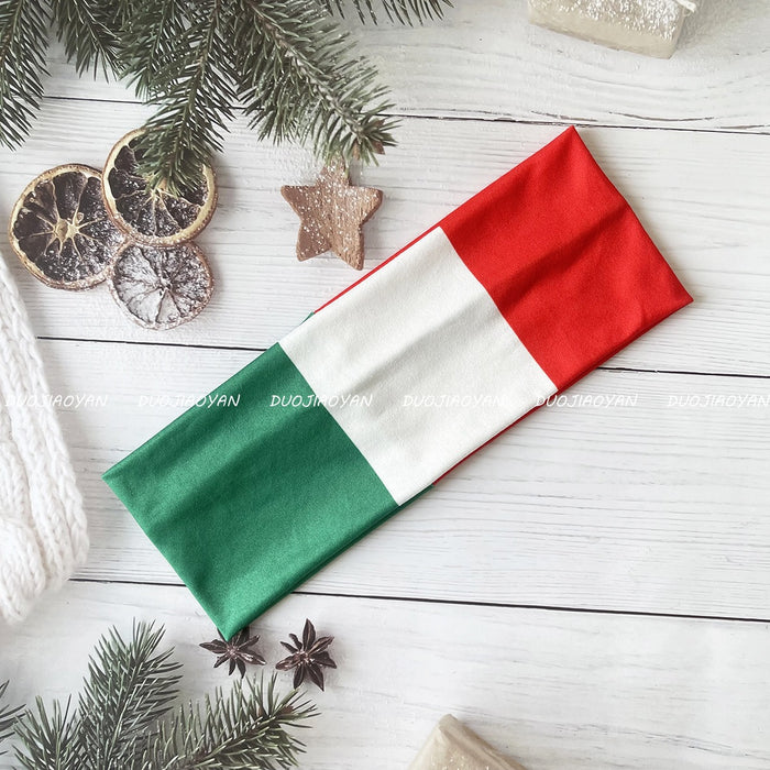 Wholesale World Cup Flag Print Headband Party Fan Cheering Hair Accessory Trendy Gift