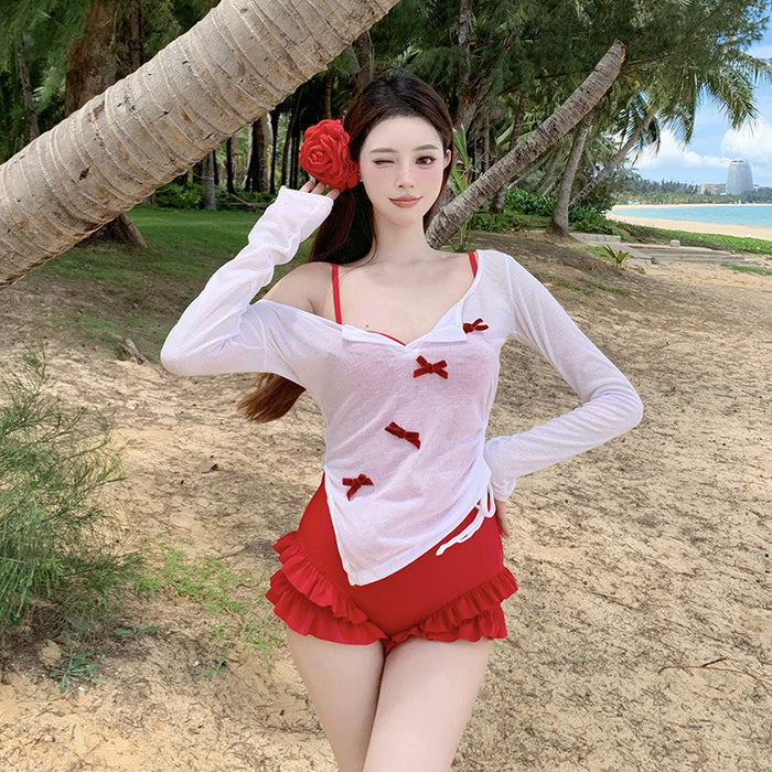 Wholesale New swimsuit one-piece high-end feel cover up, sun protection swimsuit, soaking in hot springs