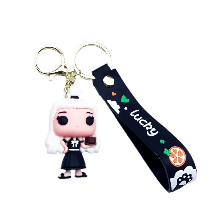 Wholesale PVC Cartoon Doll Keychain JDC-KC-WuYi165