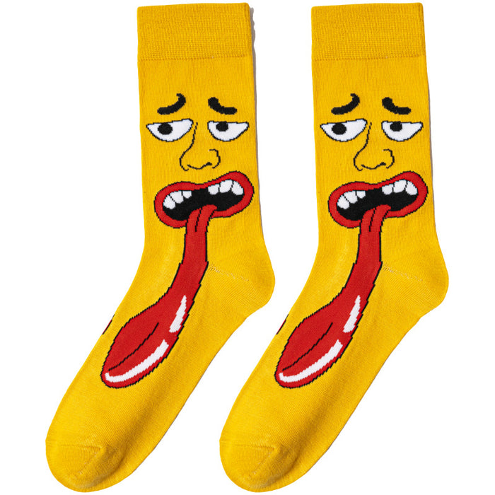 Wholesale Cartoon socks,  mid-calf anime socks,  casual versatile
