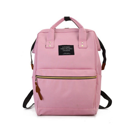 Wholesale Japanese Large Steel Wire Clamp Women's Bag Dual-use Student Canvas Travel Backpack Junior High School Backpack JDC-BP-SS004