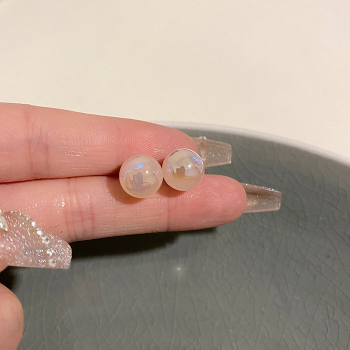 Wholesale Pearl earrings, versatile earrings, silver ear studs