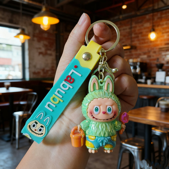 Wholesale Cute Silicone PVC Cartoon Keychains for Couples