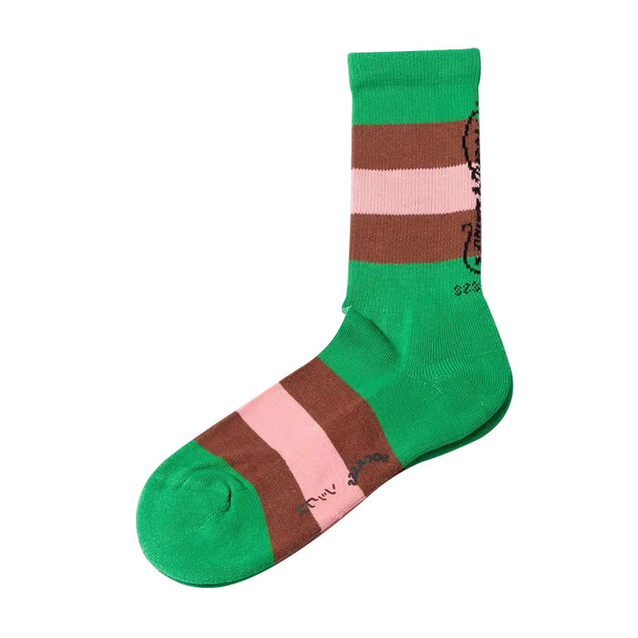 Wholesale Minority men's socks, color blocked striped couple socks, letter street women's socks, mid tube cotton socks