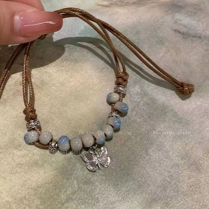 Wholesale Butterfly Bracelet Bead Weaving Vintage Handmade