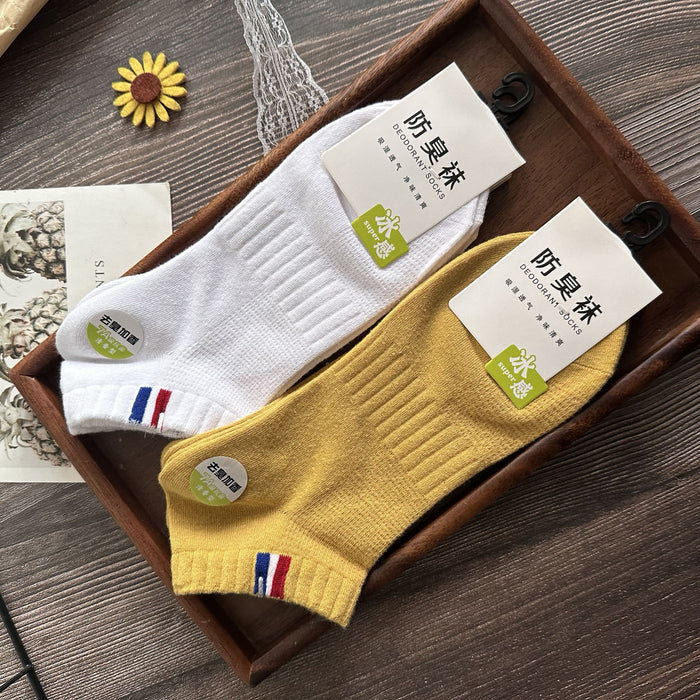 Wholesale Sports socks, anti odor and sweat absorbing socks, thin short socks, cotton socks, white short tube socks