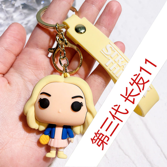 Wholesale Cartoon Silicone Doll Keychain JDC-KC-QiChao041