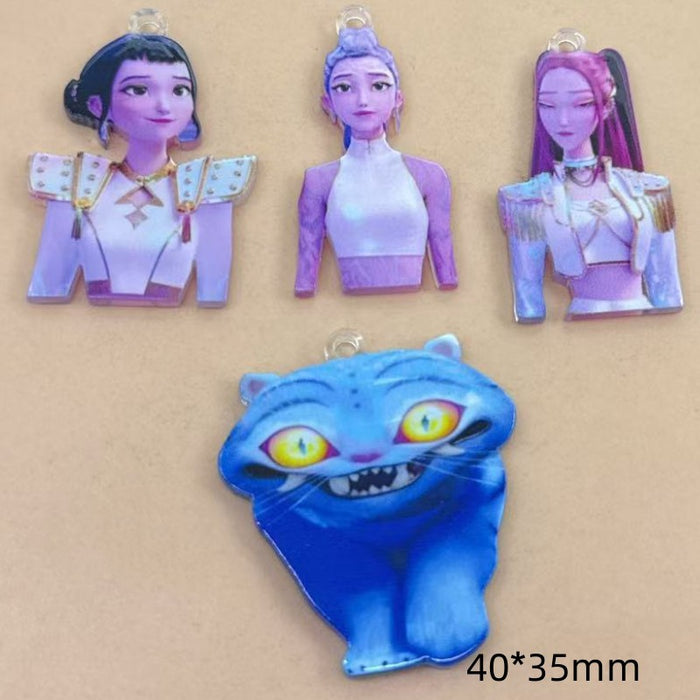 Wholesale 10pcs kpop Acrylic Pendant DIY Earring Holder