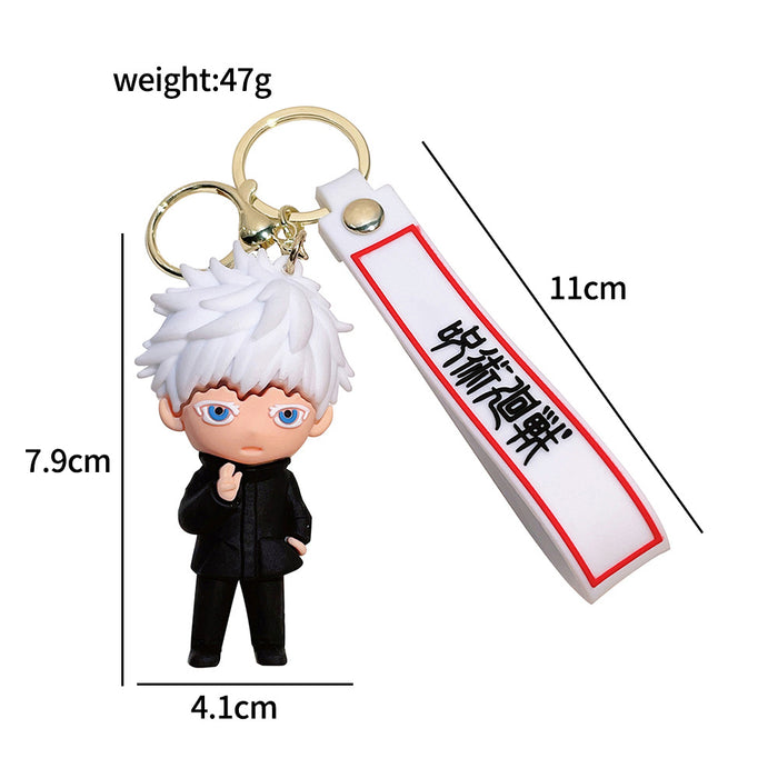 Wholesale Cartoon Silicone Doll Keychain JDC-KC-QiChao048