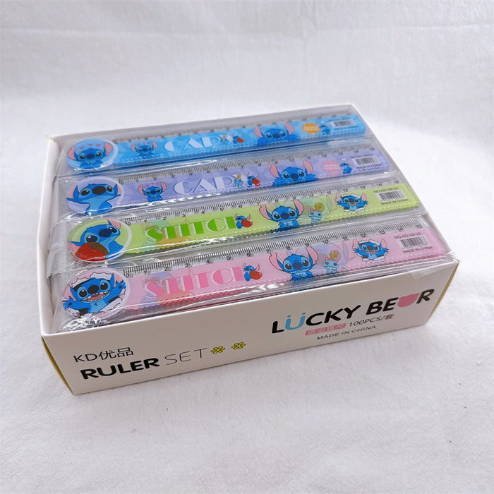 Wholesale 100pcs/ set Cartoon student ruler,  wavy ruler,  15 cm